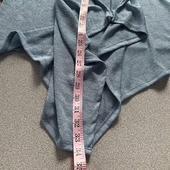 Micheal Micheal Kors Blue Open Water Fall Cardigan Top Size Medium - Picture 11 of 13